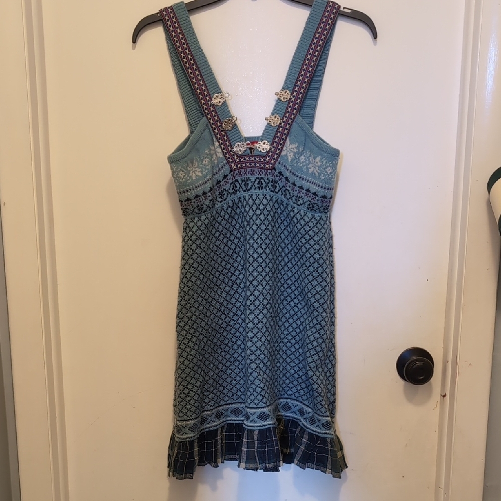 Free People Faire Isle Jumper Sweater Dress